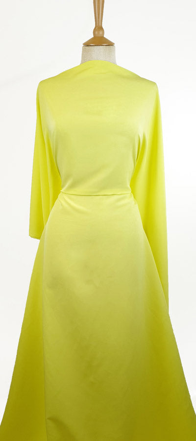 Polyester Dress Fabric Miller Crepe Yellow Dress