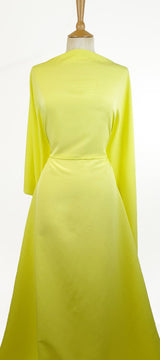 Polyester Dress Fabric Miller Crepe Yellow Dress