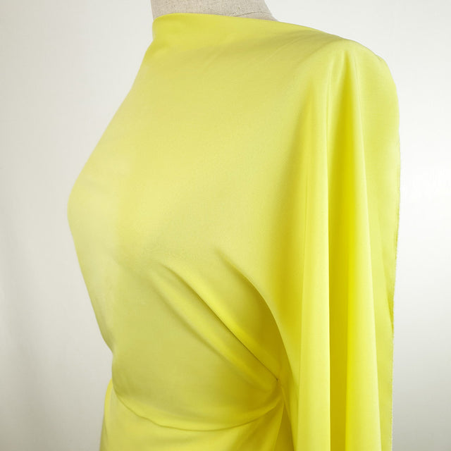 Polyester Dress Fabric Miller Crepe Yellow Side