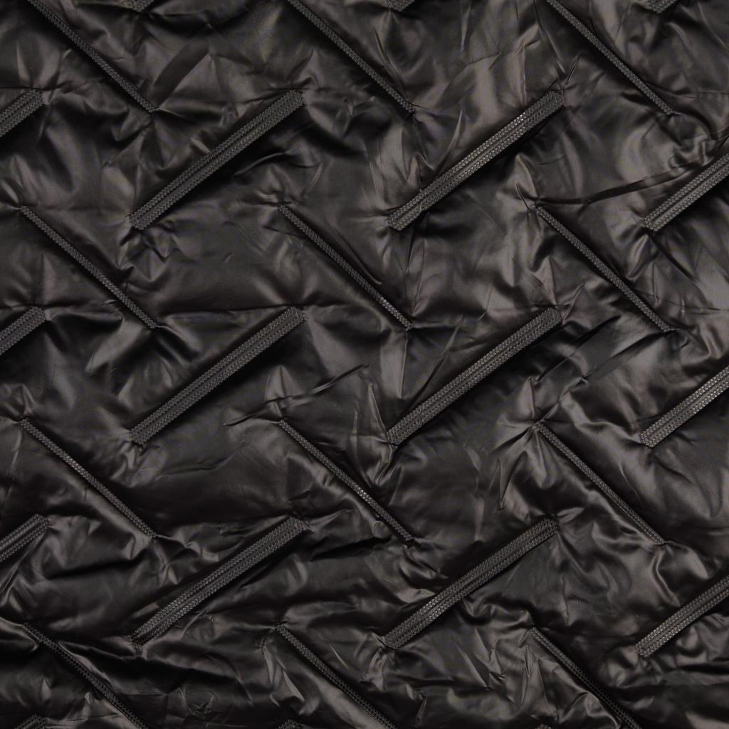 Polyester embossed quilted coating fabric grate quilt black cu