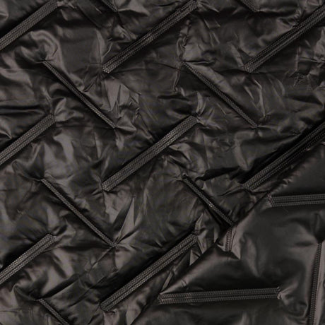 Polyester embossed quilted coating fabric grate quilt black fold