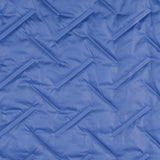 Polyester Embossed Quilted Coating Fabric Grate Quilt Blue