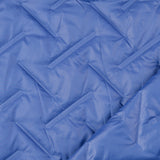 Polyester Embossed Quilted Coating Fabric Grate Quilt Blue Fold