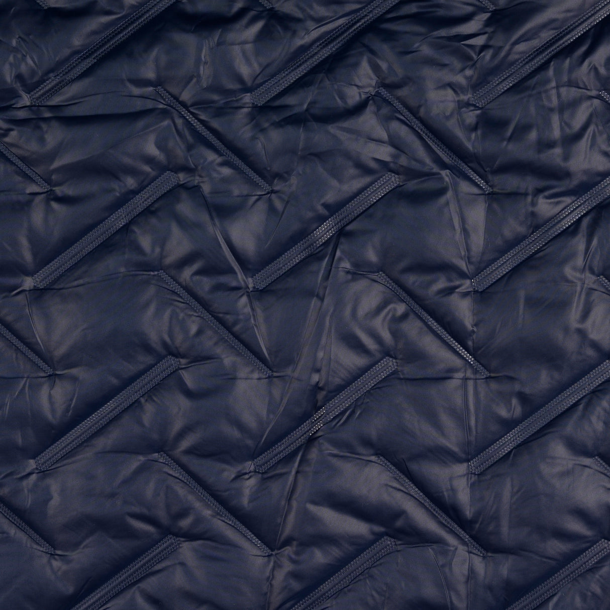 Polyester Embossed Quilted Coating Fabric Grate Quilt Navy