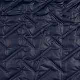 Polyester Embossed Quilted Coating Fabric Grate Quilt Navy