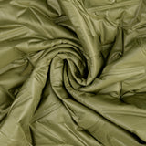 Polyester Embossed Quilted Coating Fabric Grate Quilt Olive Twist