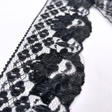 Polyester Flat Lace Trim Claire Black