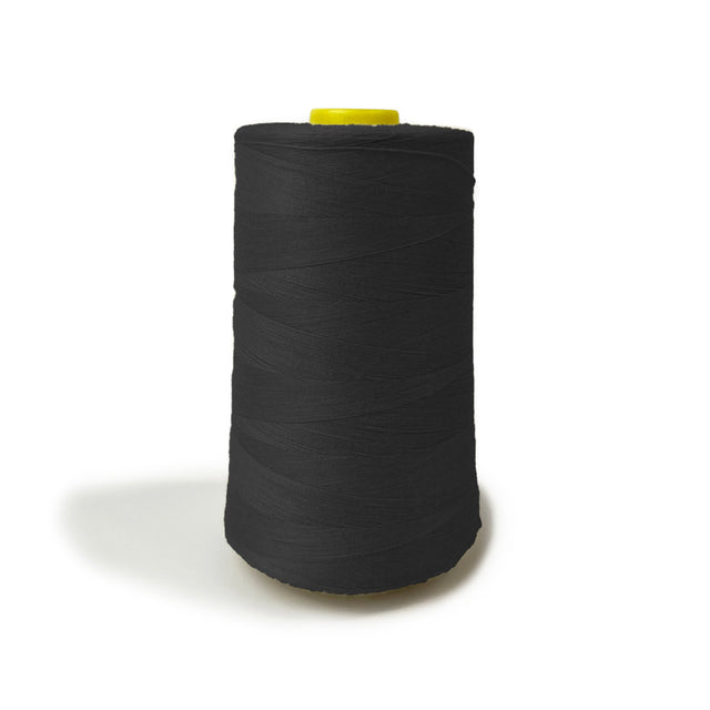 Polyester Overlocking Sewing Machine Thread Cone Black