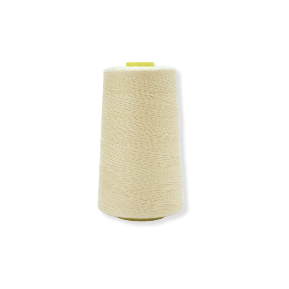 Polyester Overlocking Sewing Machine Thread Cone Mid Beige 5000M