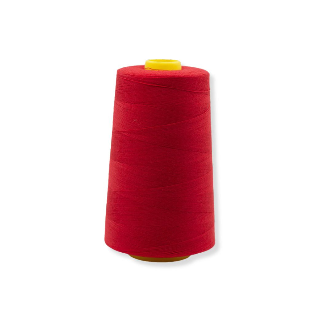 Polyester Overlocking Sewing Machine Thread Cone Red