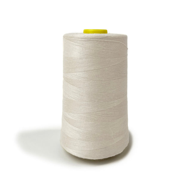 Polyester Overlocking Sewing Machine Thread Cone White
