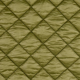 Polyester plain diamond quilted fabric crystal green