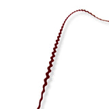 Polyester Ric Rac Trim Edging Wine Red 3mm Wide
