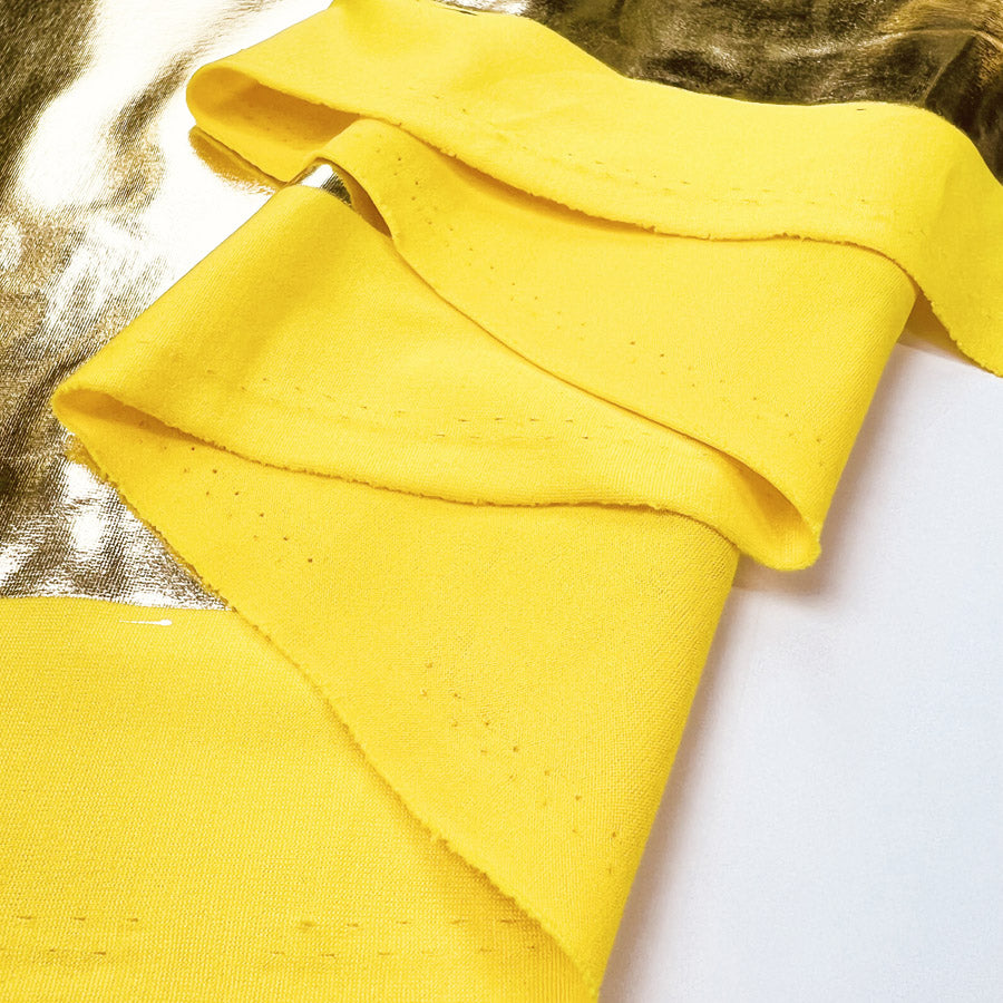 Polyester Spandex Dance Fabric Night Fever Gold Fold