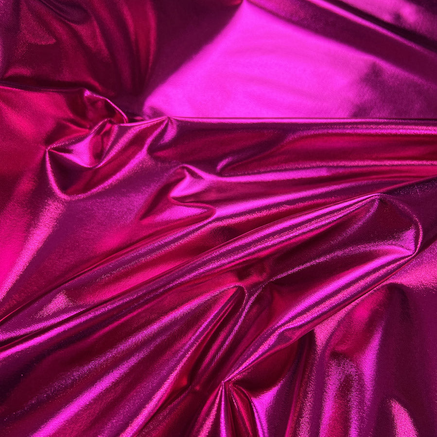 Polyester Spandex Dance Fabric Night Fever Hot Pink Close Up