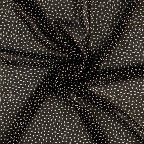 Polyester Spotty Dress Fabric Polka Sparkle Chiffon Twist