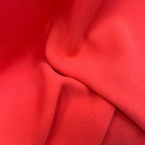 Polyester Triple Crepe Fabric Strawberry Close Up