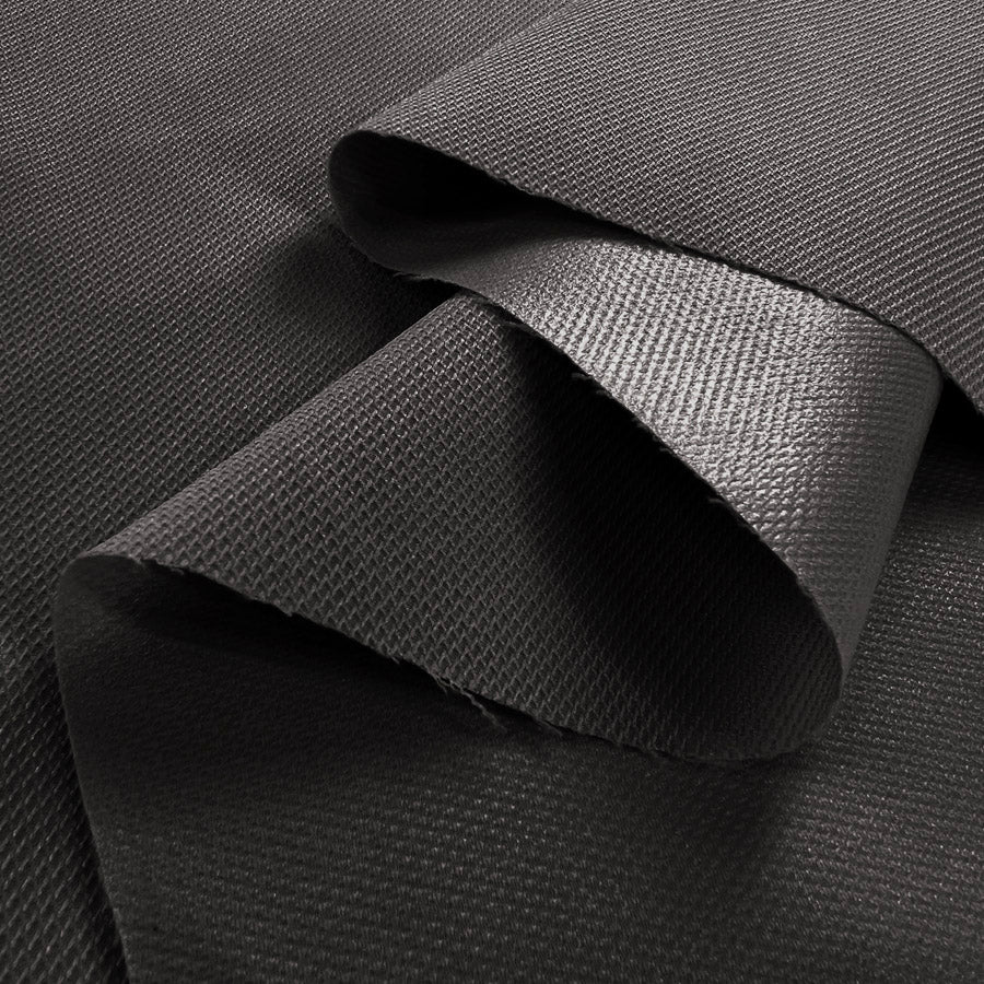 Polyester Water Resistant Outdoor Fabric Oeko Tex Cushion Soft Black Fold