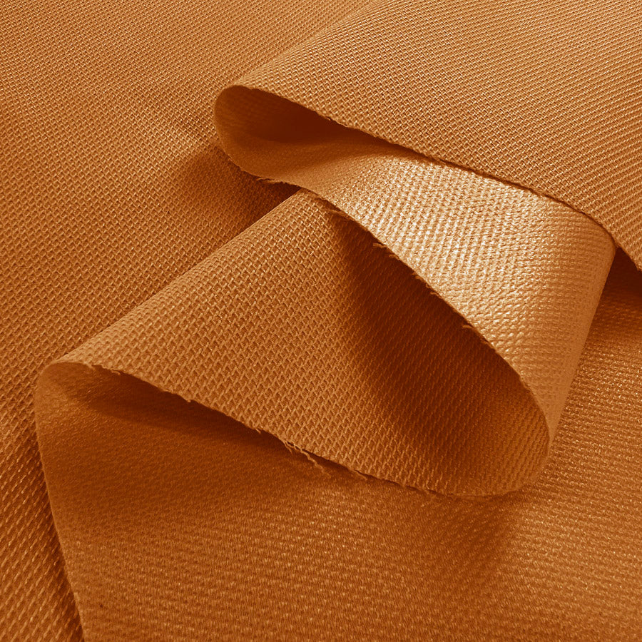 Polyester Water Resistant Outdoor Fabric Oeko Tex Cushion Soft Burnt Orange Fold