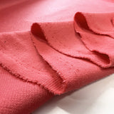 Ponte Roma Jersey Fabric Flamingo Pink Fold