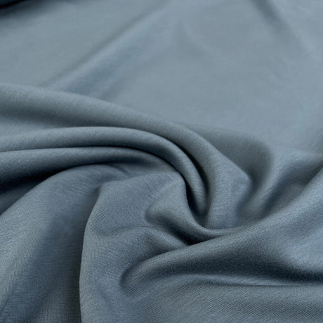 Pontoba Teal Viscose Polyamide Elastane Double Knit Jersey Fabric
