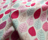 Poplin Print Conran Pink Leaf Print Cu