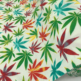 Poplin Print Hemp Multicoloured Fabric Roll