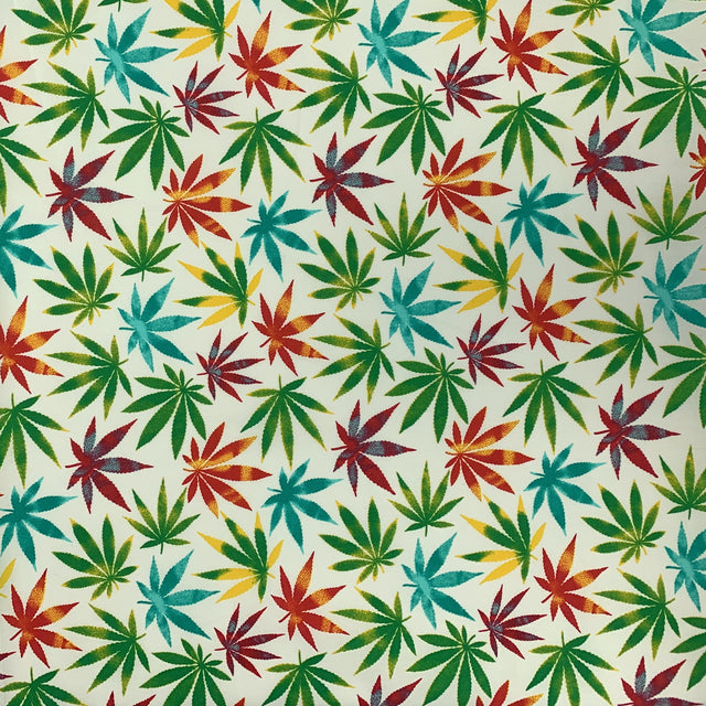 Poplin Print Hemp Multicoloured Pattern