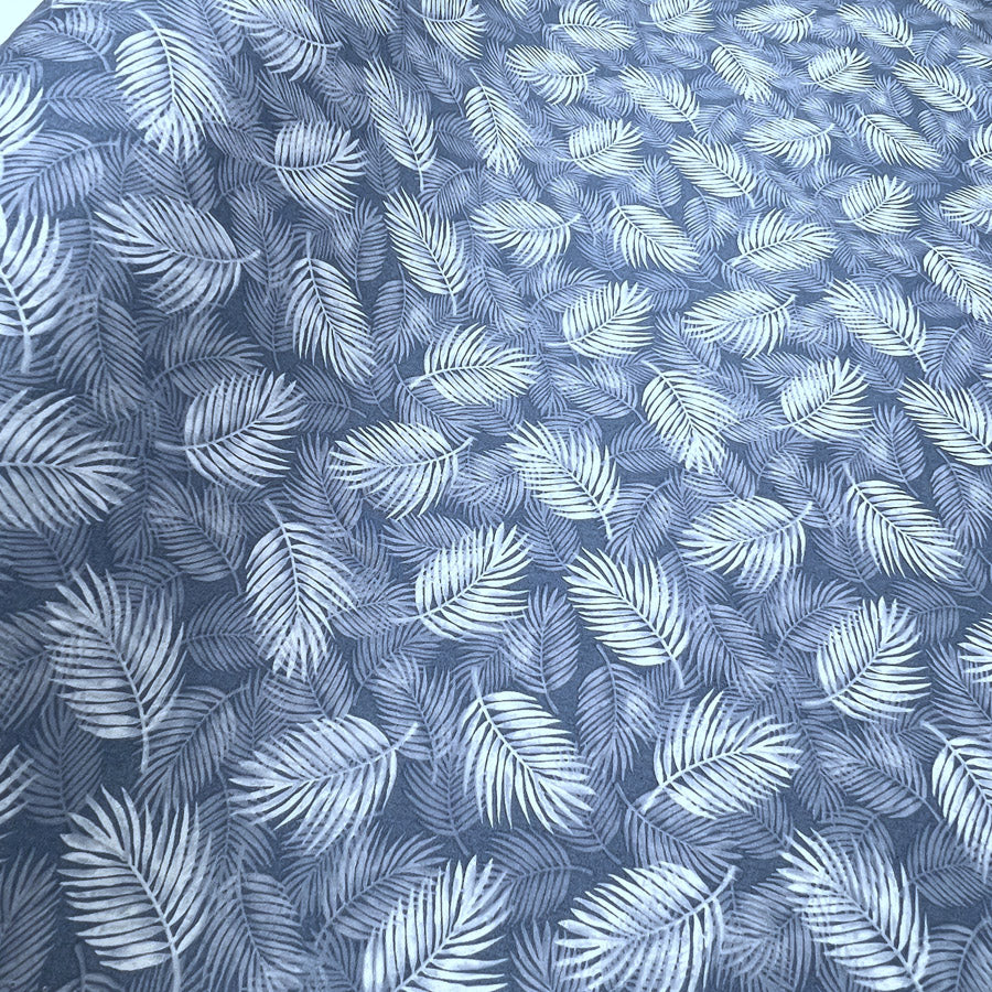 Poplin Print Maui Blue Cotton Dress Fabrics R1