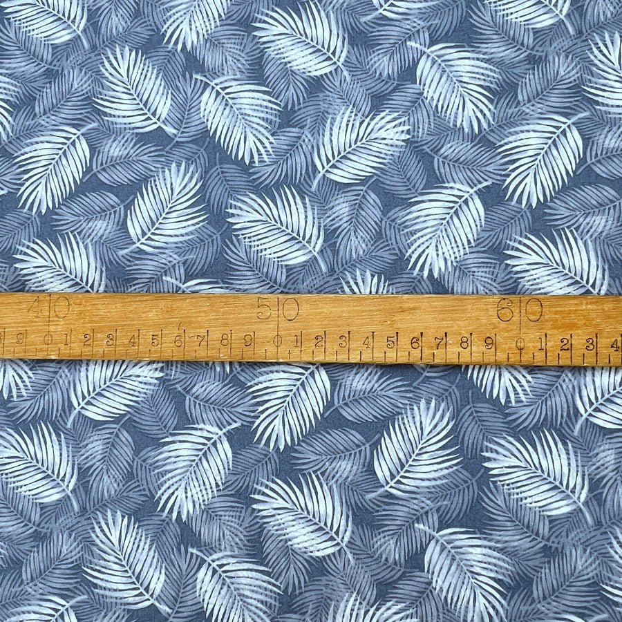 Poplin Print Maui Blue Cotton Dress Fabrics S1