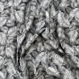 Poplin Print Maui Grey Cotton Dress Fabrics Cud