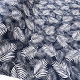 Poplin Print Maui Navy Cotton Dress Fabrics Roll