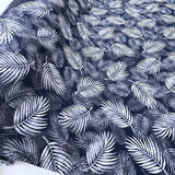Poplin Print Maui Navy Cotton Dress Fabrics Roll1