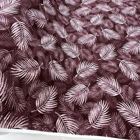 Poplin Print Maui Plum Cotton Dress Fabrics Roll
