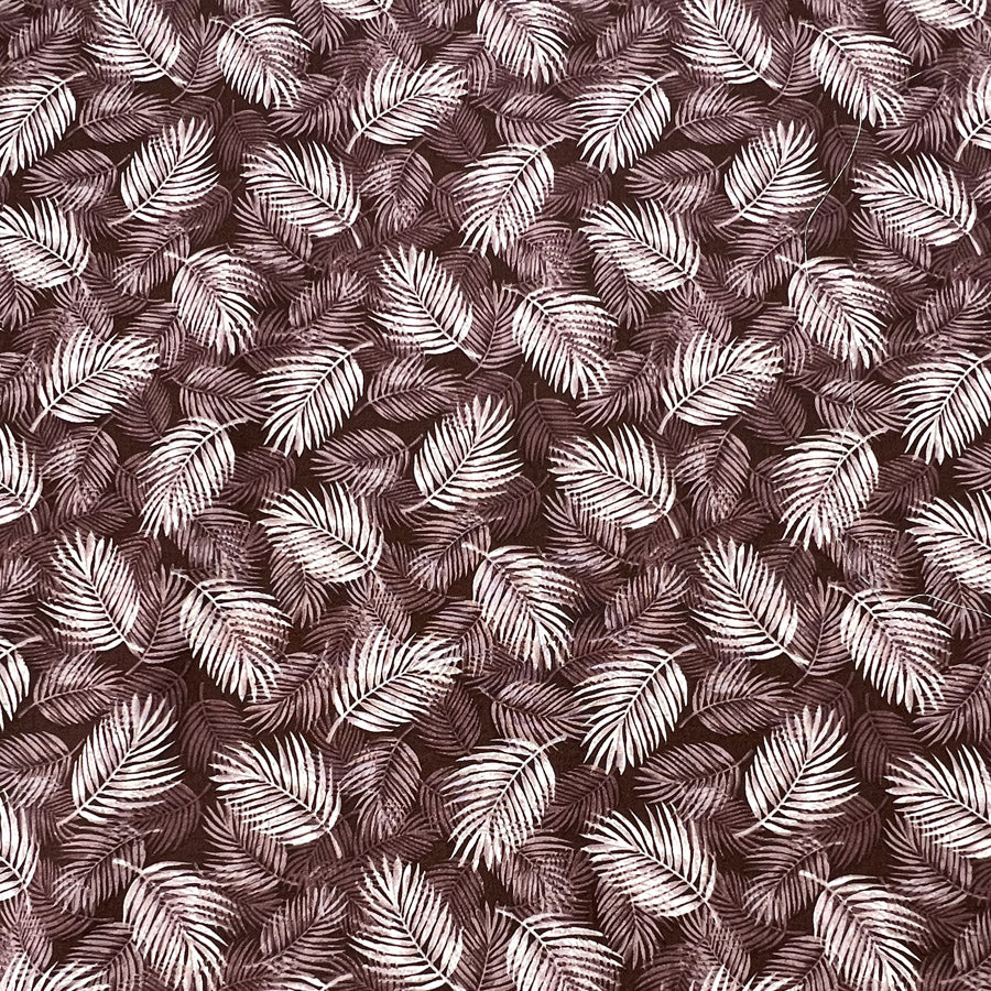 Poplin Print Maui Plum Cotton Dress Fabrics S