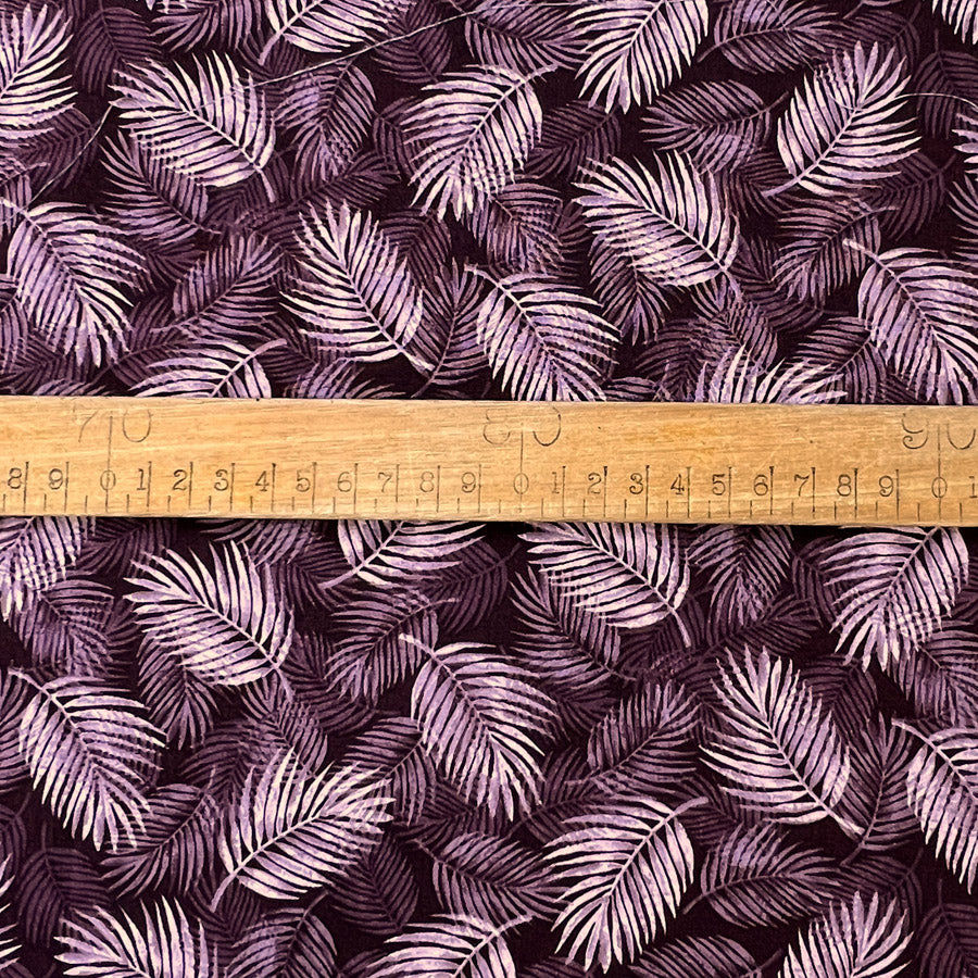 Poplin Print Maui Plum Cotton Dress Fabrics S1