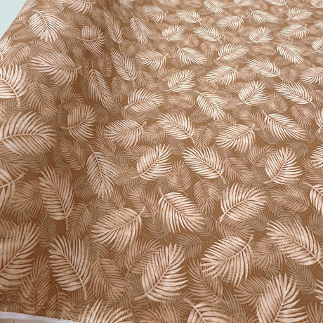 Poplin Print Maui Sand Cotton Dress Fabrics Roll1