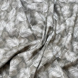 Poplin Print Maui Taupe Cotton Dress Fabrics Cud