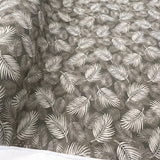 Poplin Print Maui Taupe Cotton Dress Fabrics R1