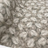 Poplin Print Maui Taupe Cotton Dress Fabrics Roll