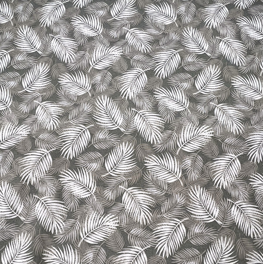 Poplin Print Maui Taupe Cotton Dress Fabrics S