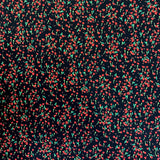 Poplin Print Meadow Red Floral Cotton Poplin Fabric S