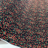 Poplin Print Meadow Red Floral Cotton Poplin