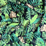 Poplin Print Molokai Black Cotton Dress Fabrics Cu