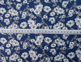 Poplin Print Tallulah Cotton Floral Black Dress Fabric S