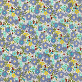 Poplin Prints Aston Blue Close Up