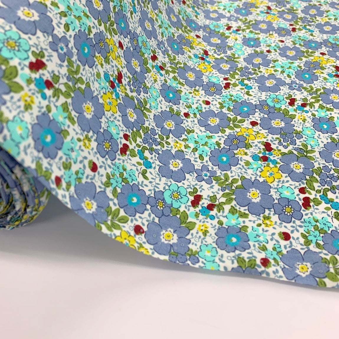 Poplin Prints Aston Blue Fabric Roll