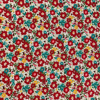 Poplin Print - Aston - Red