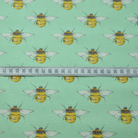 Poplin Print - Bumble Mint