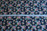 Poplin Prints Celine Navy Floral Cotton S